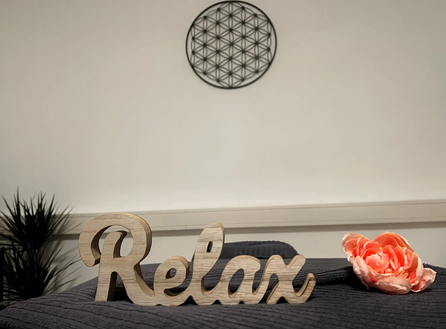 Entspannen Sie sich, Holzbanner